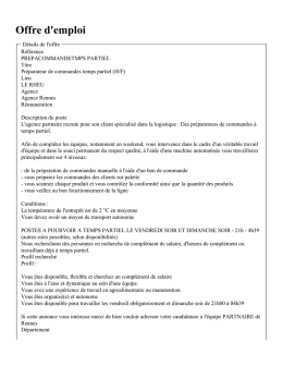 Offre d`emploi