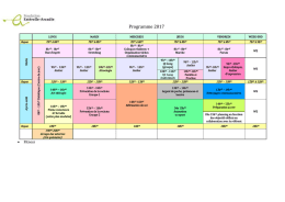 Programme 2017 - Fondation Esterelle Arcadie