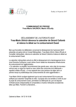 communiqu&eacute; de presse