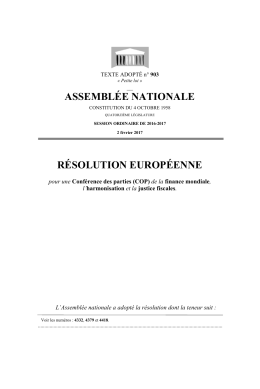 ASSEMBL&Eacute;E NATIONALE R&Eacute;SOLUTION EUROP&Eacute;ENNE