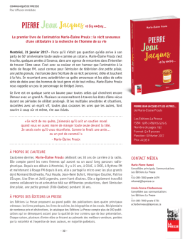 Jacques - Les &Eacute;ditions La Presse