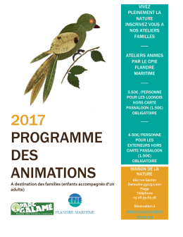 Voici le programme t&eacute;l&eacute;chargeable en pdf