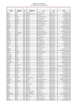 Liste des avocats spécialisés dans le domaine de la jeunesse
