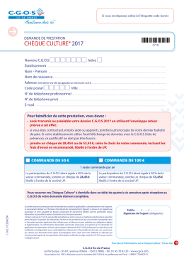 Ch&egrave;ques culture