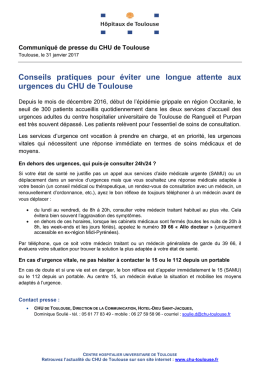 Conseils pratiques pour &eacute;viter une longue attente aux urgences du