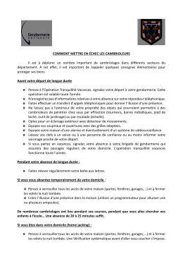 Pr&eacute;cautions contre le cambriolage 268,24 KB, pdf
