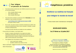 Compétences premières - Saint
