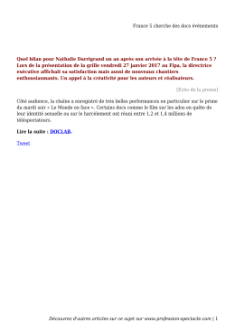 France 5 cherche des docs &eacute;v&eacute;nements D&eacute;couvrez d`autres articles