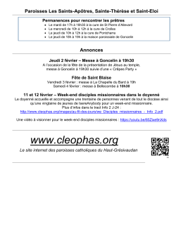 essayez ici - Paroisses catholiques du Haut Gr&eacute;sivaudan