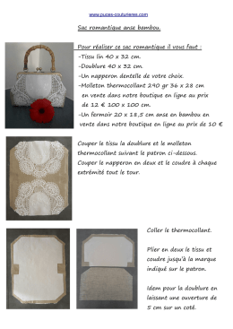 Sac anse Bambou - Puces Couturiéres