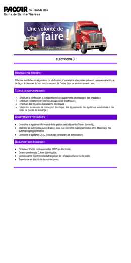 concours - Construire des camions
