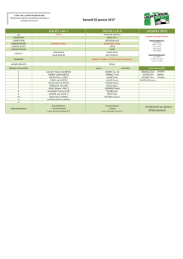 Convocation 28 janvier 2017