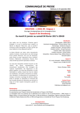 communiqu&eacute; de presse