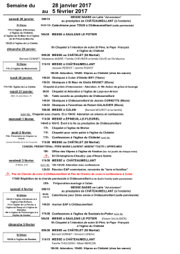 Accéder aux horaires