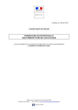 fermeture exceptionnelle sous-pr&eacute;fecture de saint