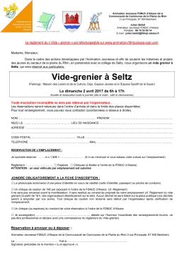 Vide-grenier à Seltz