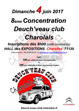 Inscriptions - deuch veau club