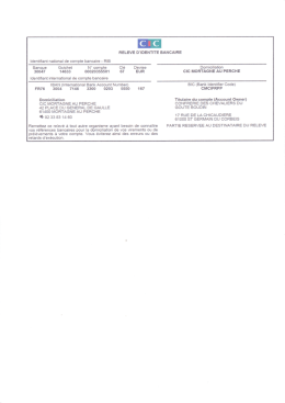 Banque Guichet 30047 14633 FR76 3004 7146 3300 0203 5550