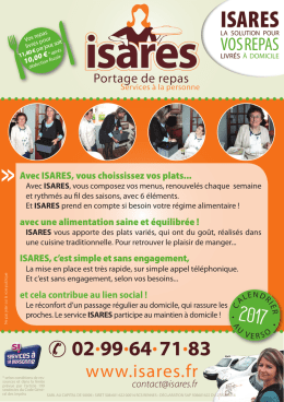 la plaquette ISARES