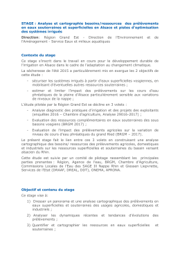 STAGE : Analyse et cartographie besoins/ressources des