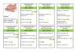 Menus r&eacute;sidences