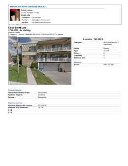 C&ocirc;te-Saint-Luc - NosAdresses.com