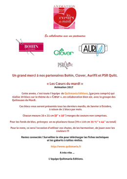 T&eacute;l&eacute;charger la fiche de pr&eacute;sentation des Coeurs du