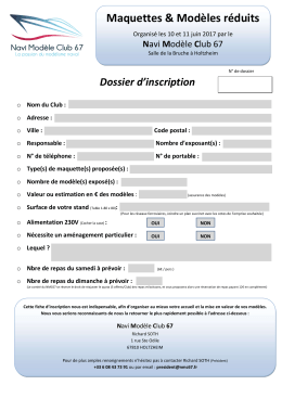 inscriptions - Navi Modèle Club du Bas-Rhin