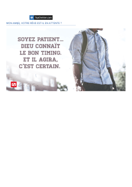 *|FNAME|*, votre r&ecirc;ve est