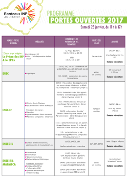 portes ouvertes 2017