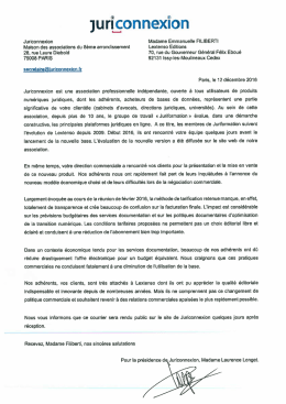 Courrier envoyé à Lextenso