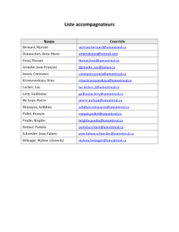 Liste accompagnateurs