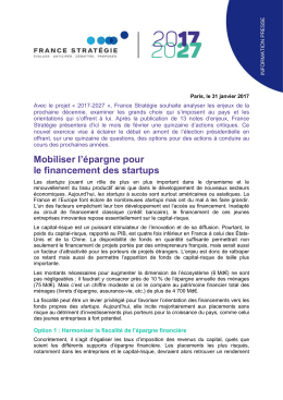 Mobiliser l`épargne pour le financement des