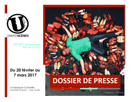 DOSSIER DE PRESSE - Section Italien - Université Toulouse