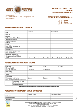 Téléchargement dossier inscription