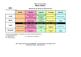 RPC Menu hebdo`