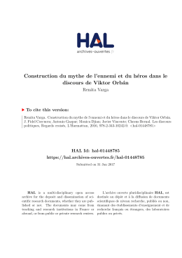 Construction mythe discours Or
