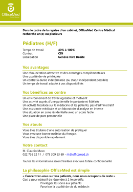 Pédiatres de 40% à 100%