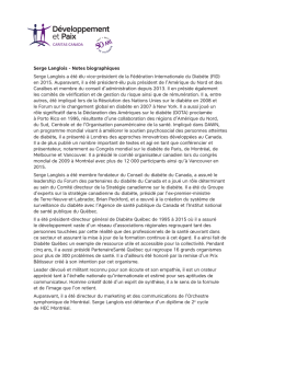 Biographie de M. Langlois