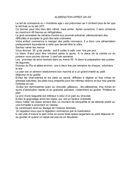 ALIMENATION APRES UN AN Le lait de croissance ou