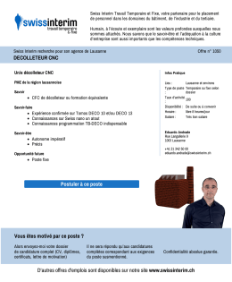 DECOLLETEUR CNC - PDF de l`Annonce du 01.02