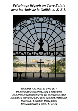 Concert de Houffalize &ndash; Programme provisoire