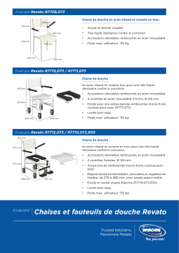 Chaises et fauteuils de douche Revato