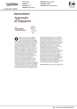 Apprendre de Singapour