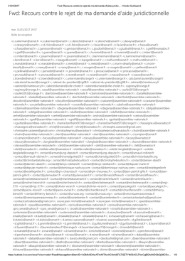 Fwd: Recours contre le rejet de ma demande d