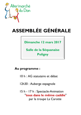 voir le programme - Alter Marché du Dan