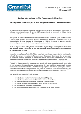 communiqué de presse