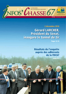 G&eacute;rard Larcher, Pr&eacute;sident du S&eacute;nat, inaugure le tunnel de tir