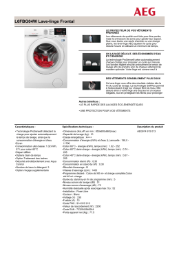 L6FBG04W Lave-linge Frontal