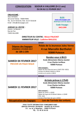 Télécharger la convocation